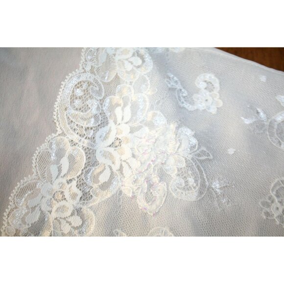 Victorias Secret Gold Label Lace Kimono Robe Womens M Bridal Wedding Romantic - Picture 4 of 8